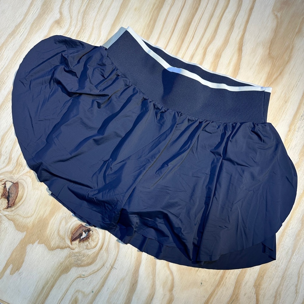 All In Motion Womens Navy Blue Pleated Golf Tennis Athletic Skort Shorts Size M